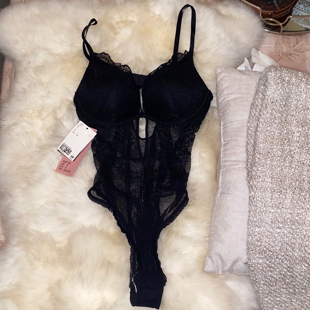 Black Lingerie H & M Teddy
